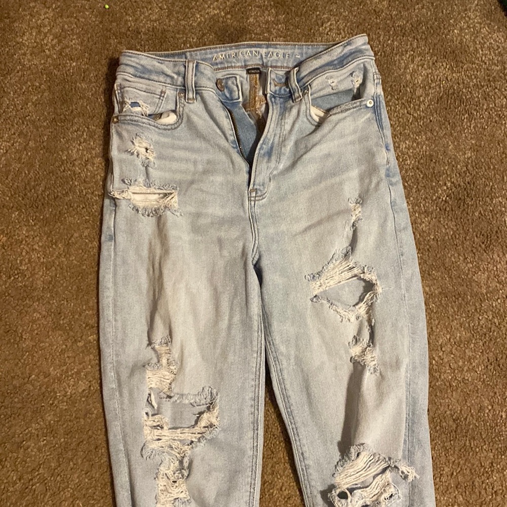 Size 2 high rise mom jeans